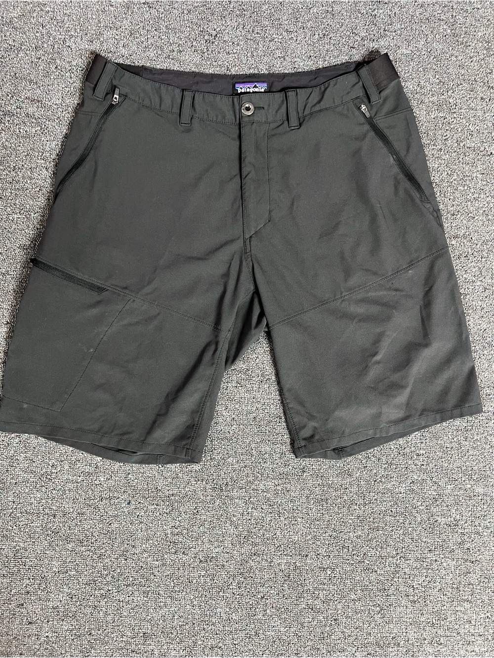 Patagonia Men’s Dark Grey Lightweight Outdoor Shorts - Size 38